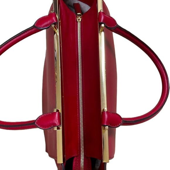 🌟85% OFF🌟Michael  Kors Red  Leather Tote - Picture 4 of 10